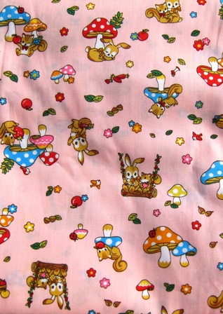 BUNNY SQUIRREL LADYBUGS AND MORE JAPANESE COTTON FABRIC-supplies, commercial, sewing, fabric, pattern, handmade, children, costume, dress, pants, applique, vintage, tutorial, knitting needles,owls,japanese,fabric,cotton fabric,cotton,