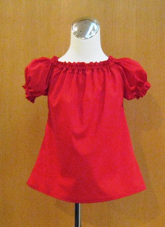 CUSTOM BOUTIQUE RED PEASANT TOP 12M TO 7-supplies,comercial,sewing,fabric,pattern,handmade,chilndren custom,dress,pants,applique,vintage,tutorial knitting,neddles,owls,japanese,kawaii,fabric,cotton fabric,cotton,ribbon,bows,hair clips,hair accessories,toddles,baby shower,girl,summer,tunic,wallet,purse,buttons,thread,international shipping,free shipping,flat rate
