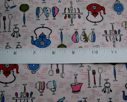 KAWAII TEA KETTLE CUPS AND MORE JAPANESE COTTON FABRIC-supplies,comercial,sewing,fabric,pattern,handmade,children custom,dress,pants,applique,vintage,tutorial knitting,neddles,owls,japanese,kawaii,fabric,cotton fabric,cotton,ribbon,bows,hair clips,hair accessories,toddles,baby shower,girl,summer,tunic,wallet,purse,buttons,thread,international shipping,free shipping,flat rate
