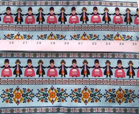 BLUE EURO DANCERS JAPANESE COTTON FABRIC-supplies,comercial,sewing,fabric,pattern,handmade,children custom,dress,pants,applique,vintage,tutorial knitting,neddles,owls,japanese,kawaii,fabric,cotton fabric,cotton,ribbon,bows,hair clips,hair accessories,toddles,baby shower,girl,summer,tunic,wallet,purse,buttons,thread,international shipping,free shipping,flat rate