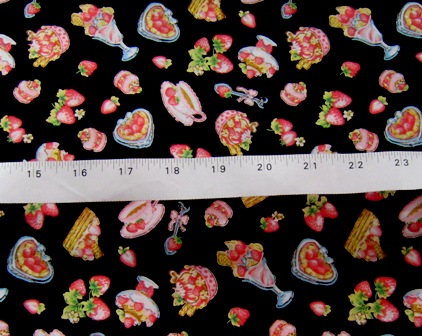 Sweet Strawberry Japanese Cotton Fabric-handmade,dress,peasant tops,ruffles pant,supplies,commercial,sewing,fabric,pattern,children custom,dress,pants,applique,vintage,tutorial knitting,neddles,owls,apanese,kawaii,fabric,cotton fabric,cotton,ribbon,bows,hair clips,hair accessories,toddles,baby shower,girl,summer,tunic,wallet,purse,buttons,thread,international shipping,free shipping,flat rate