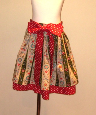 OOAK BOWS AND POLKA DOTS ROMANTIC DOUBLE LAYER SKIRT-supplies,comercial,sewing,fabric,pattern,handmade,chilndren custom,dress,pants,applique,vintage,tutorial knitting,neddles,owls,japanese,kawaii,fabric,cotton fabric,cotton,ribbon,bows,hair clips,hair accessories,toddles,baby shower,girl,summer,tunic,wallet,purse,buttons,thread,international shipping,free shipping,flat rate