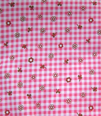 KAWAII RED GINGHAM AND FLOWERS JAPANESE COTTON FABRIC-supplies,comercial,sewing,fabric,pattern,handmade,children custom,dress,pants,applique,vintage,tutorial knitting,neddles,owls,japanese,kawaii,fabric,cotton fabric,cotton,ribbon,bows,hair clips,hair accessories,toddles,baby shower,girl,summer,tunic,wallet,purse,buttons,thread,international shipping,free shipping,flat rate