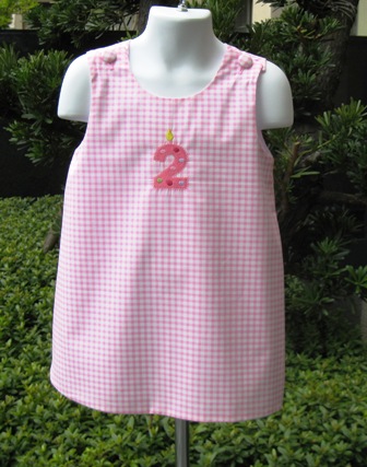 Pink Monogram Boutique Jumper Dress-supplies,commercial,sewing,fabric,pattern,handmade,children custom,dress,pants,applique,vintage,tutorial knitting,neddles,owls,japanese,kawaii,fabric,cotton fabric,cotton,ribbon,bows,hair clips,hair accessories,toddles,baby shower,girl,summer,tunic,wallet,purse,buttons,thread,international shipping,free shipping,flat rate