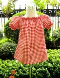 Custom Boutique Red Gingham Short Sleeve Pesant Top 12M To 7-supplies,commercial,sewing,fabric,pattern,handmade,children custom,dress,pants,applique,vintage,tutorial knitting,neddles,owls,japanese,kawaii,fabric,cotton fabric,cotton,ribbon,bows,hair clips,hair accessories,toddles,baby shower,girl,summer,tunic,wallet,purse,buttons,thread,international shipping,free shipping,flat rate