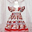 Country Style Red Strawberry Dress