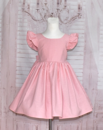 Girl pink dress