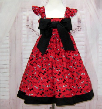 Red and Black Girl Dress.