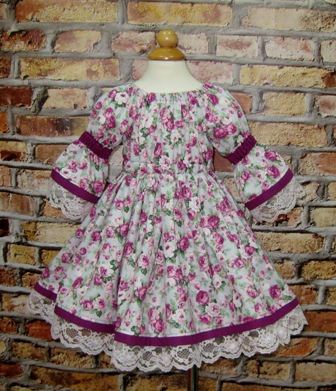 Floral Vintage Style Girl Dress