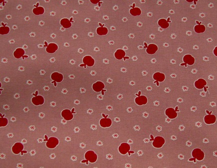 RED APPLES JAPANESE COTTON FABRIC
