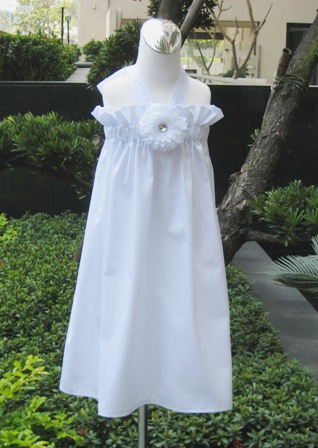 White Halter Dress Custom Boutique
