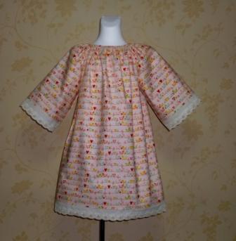 The Sweetest Thing Bird pink peasant dress