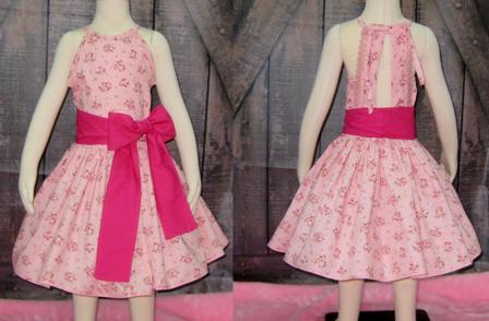 Pink Floral Lace Dress
